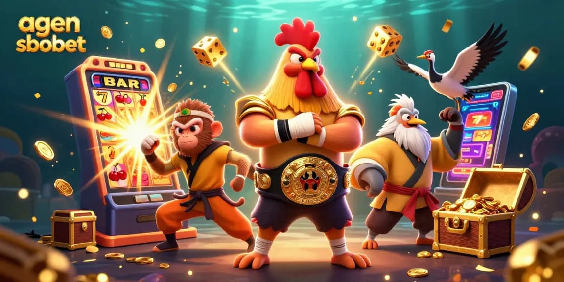 Engage in thrilling action with agen sbobet featuring epic casino characters and vibrant game elements.