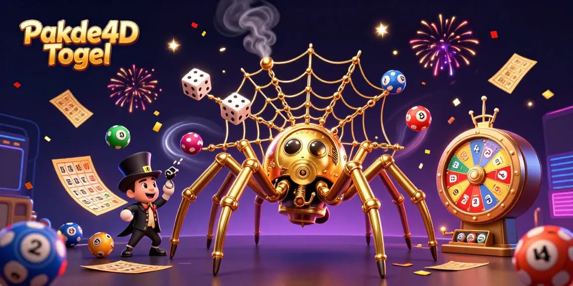 Pakde4D Togel showcases thrilling lottery action amidst colorful balls and winnings.