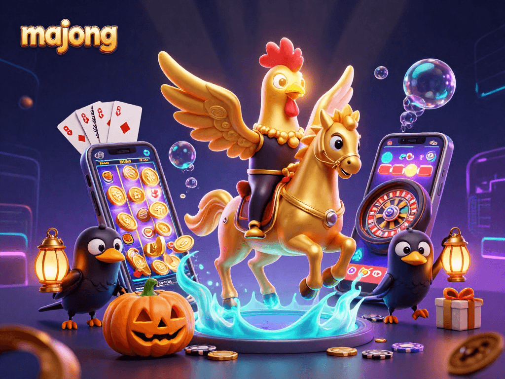 Experience the excitement of majong slots with colorful, dynamic casino elements