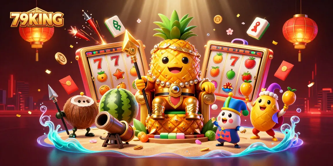 Experience exciting wins with 79KING at a vibrant casino scene featuring dynamic slot game elements.