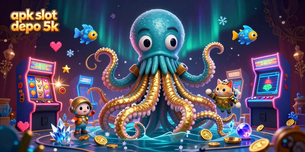 Play and win with apk slot depo 5k - vibrant casino game featuring a unique kraken theme.