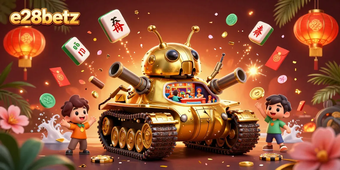 Experience the thrilling world of e28betz with a vibrant 3D casino scene filled with excitement and energy.