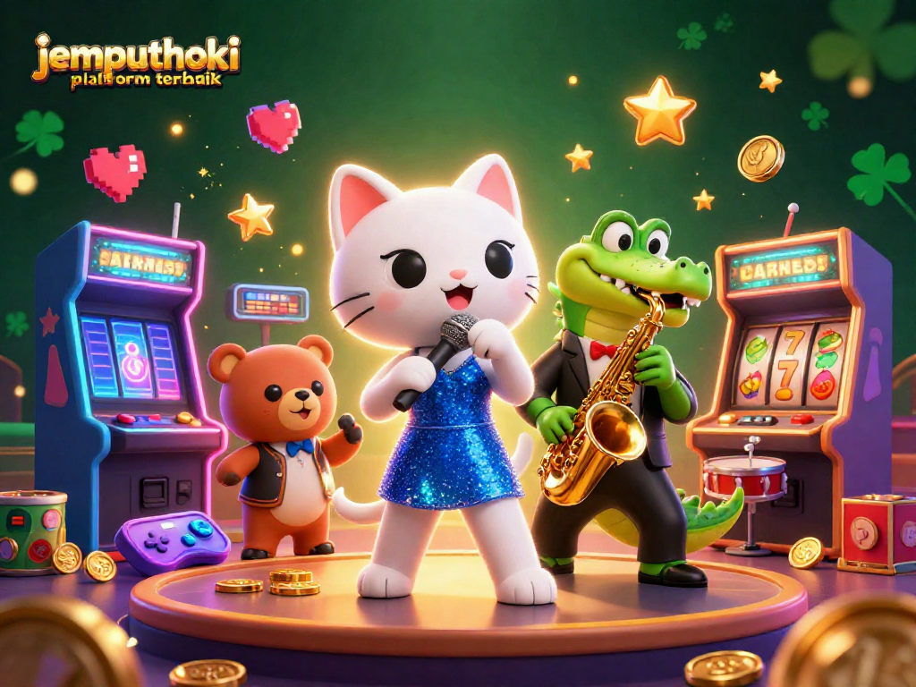 Experience gaming excitement on the jemputhoki platform terbaik with vibrant characters and dynamic casino elements.