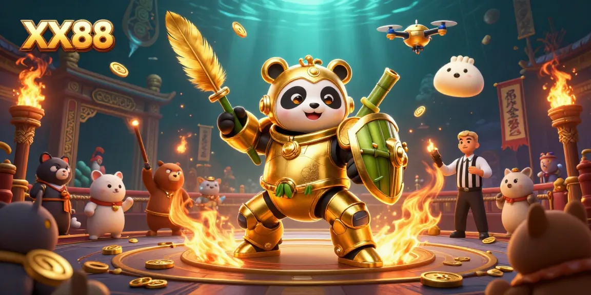 Experience thrilling action in XX88 casino illustration with dynamic gambling elements and vibrant settings.