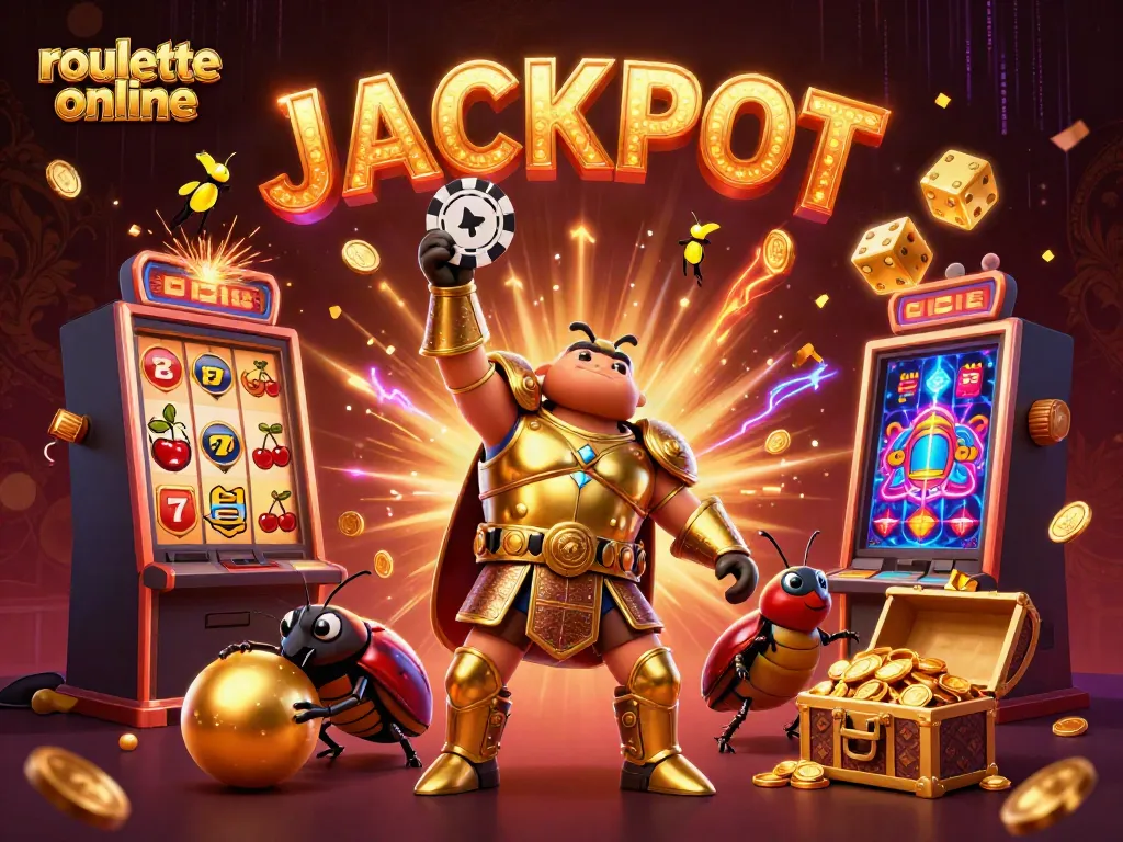 Experience excitement while playing roullete online with dynamic characters and casino elements.