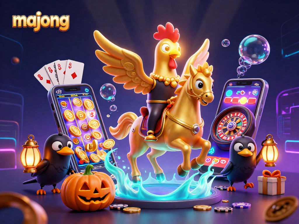 Experience the excitement of majong slots with colorful, dynamic casino elements