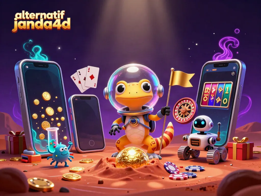 Alternatif janda4d: Martian gecko menangkap suasana kasino emas yang fantastis di Mars.