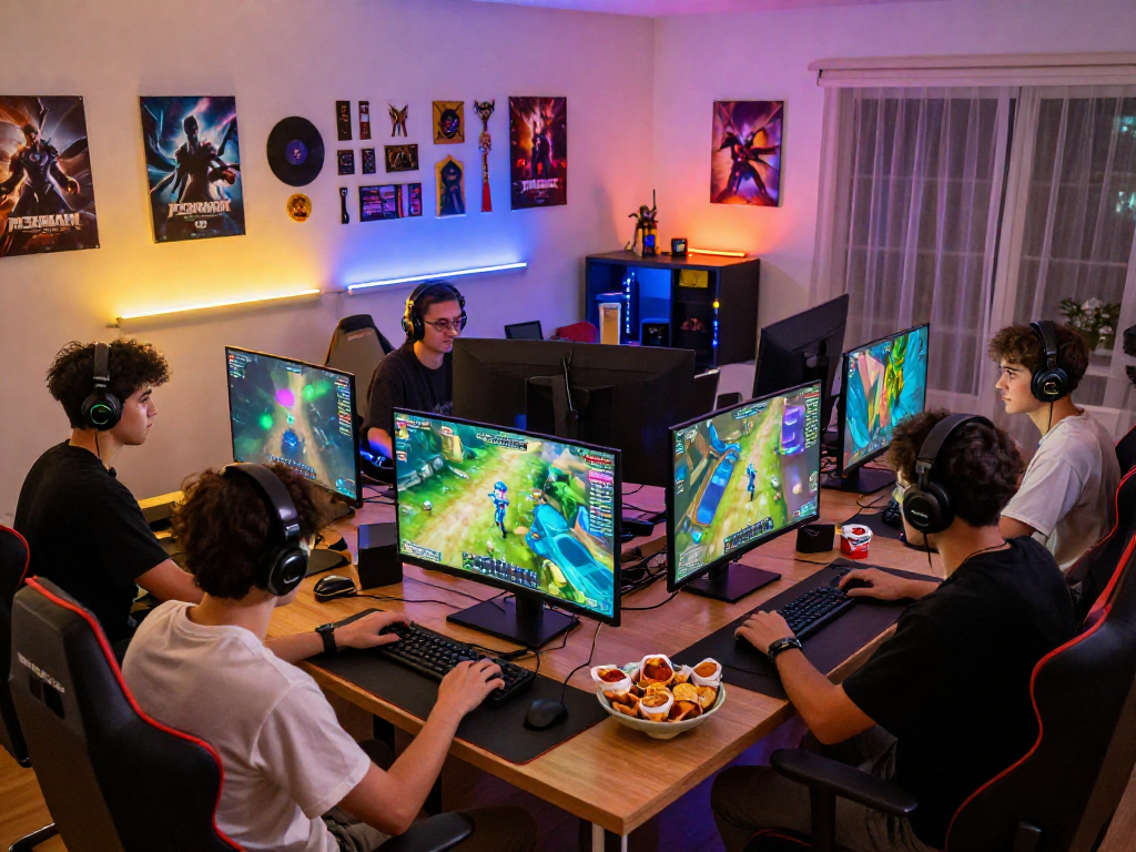 Players enjoying a multiplayer gaming session at home featuring mpocash.blog