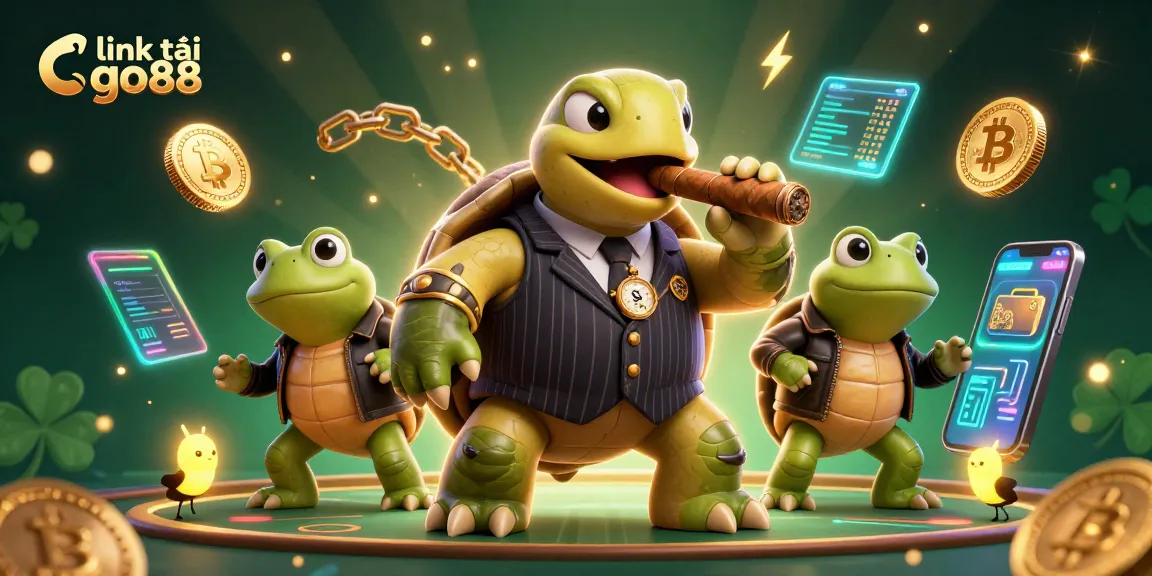 Engage with link tải go88 for secure mobile gaming, featuring casino-themed characters in action.
