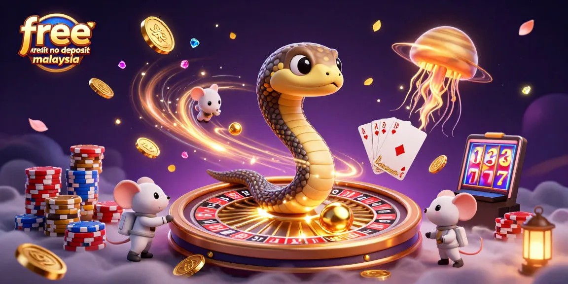 Experience thrilling gameplay with free kredit no deposit malaysia, featuring vibrant 3D casino elements in an interactive scene.