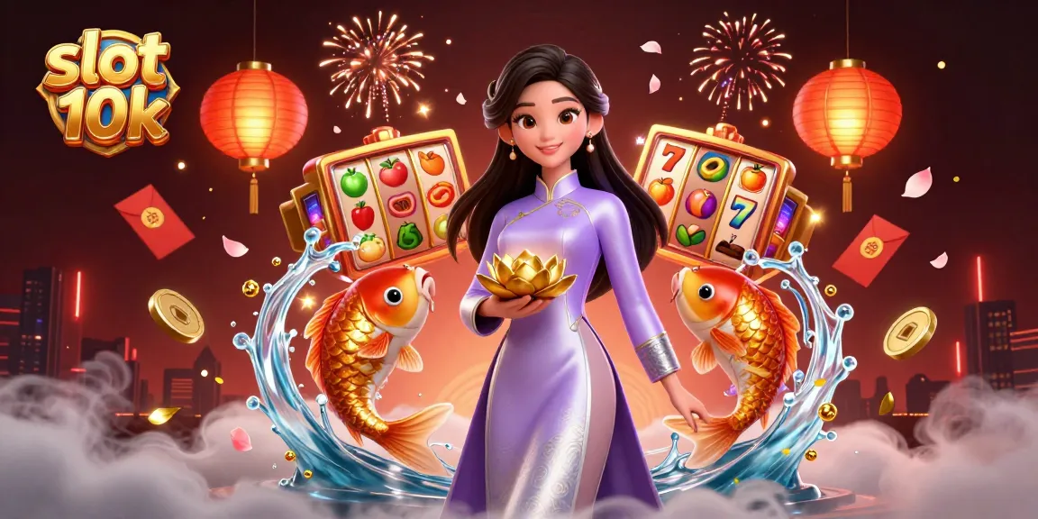 Experience thrilling wins with slot 10k gameplay, featuring vibrant characters and dynamic casino elements.