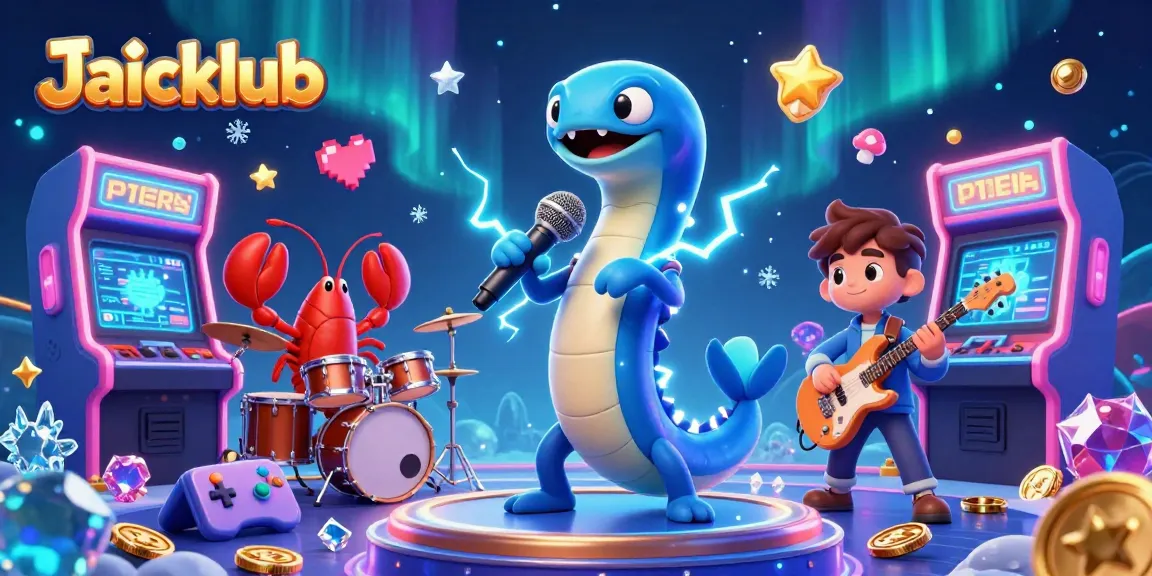 Jaiclub brings thrilling underwater gaming vibes with colorful arcade details and vibrant characters.