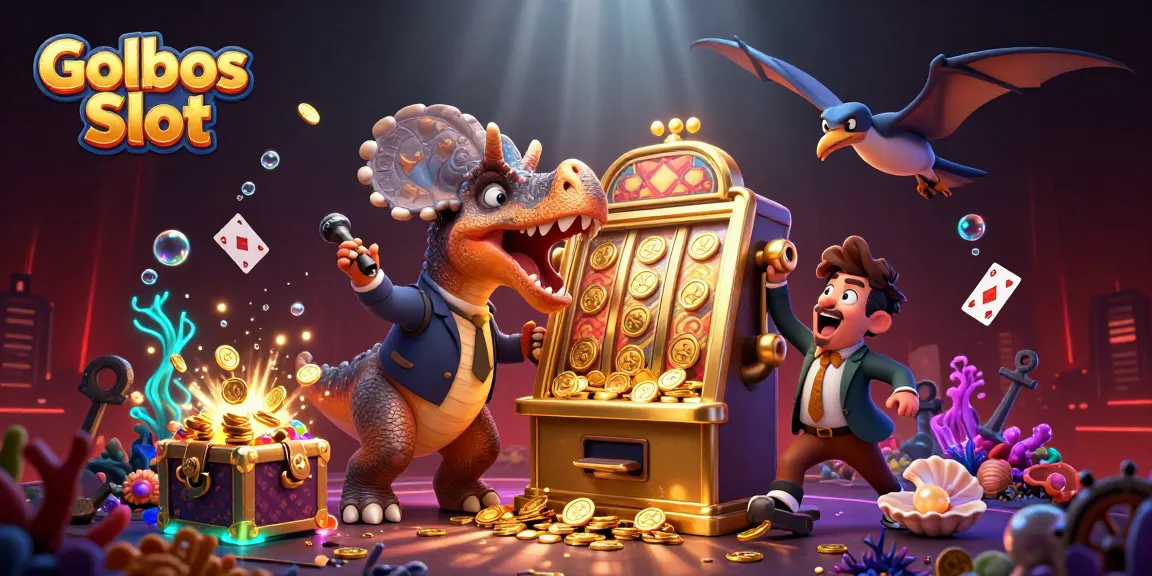 Experience Golbos Slot's thrilling jackpot action with vivid 3D characters surrounded by underwater treasures.