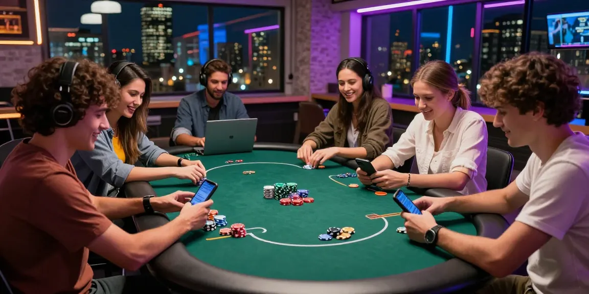 Pengalaman bermain dewapoker dengan teman-teman di lingkungan urban yang ceria dan penuh semangat.