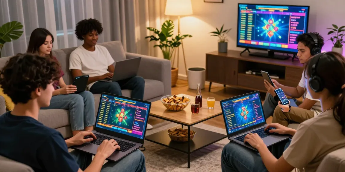 Players enjoying ulartoto togel online with vibrant, interactive game interfaces.