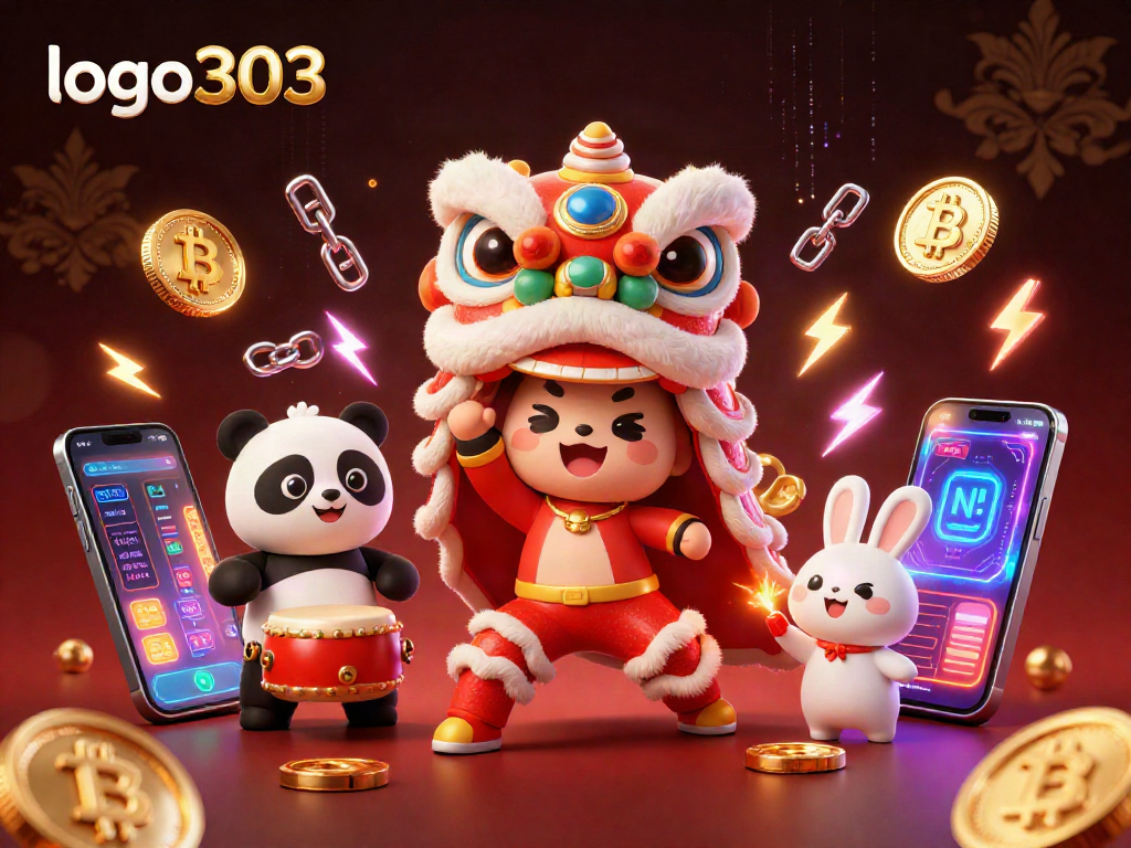 logo303 mencoba keberuntungan dengan kostum pertunjukan singa, koin crypto bersinar, dan elemen kasino