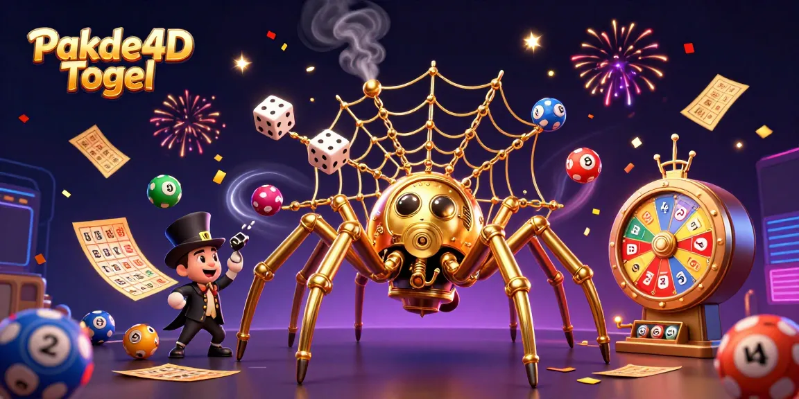 Pakde4D Togel showcases thrilling lottery action amidst colorful balls and winnings.