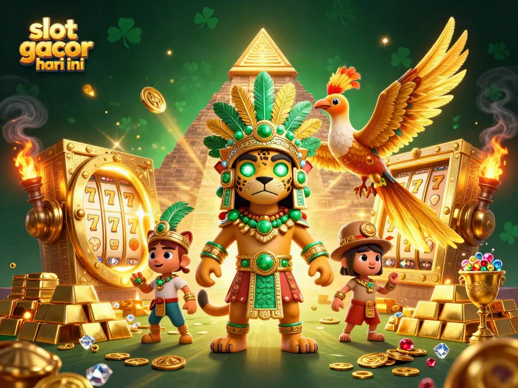 Menggali peluang slot gacor hari ini dengan ilustrasi 3D yang kaya detail dan elemen judi menarik.