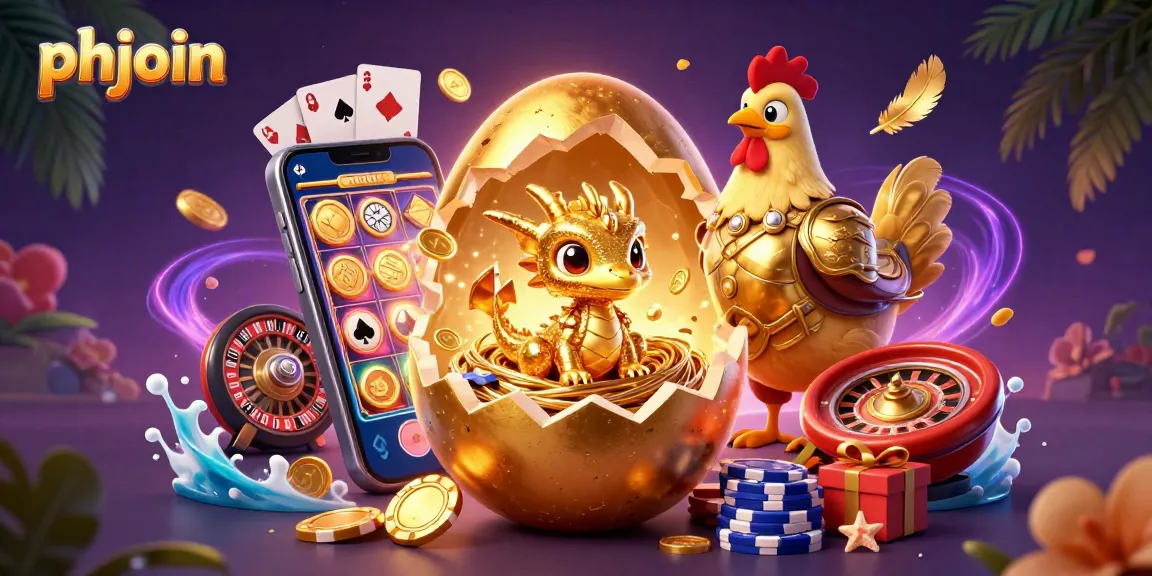 Experience spectacular gaming at phjoin, where a golden dragon reveals exciting casino treasures.