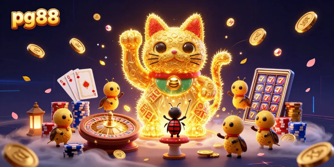 Join the winning excitement at pg88 with stunning casino symbols and vibrant game elements.