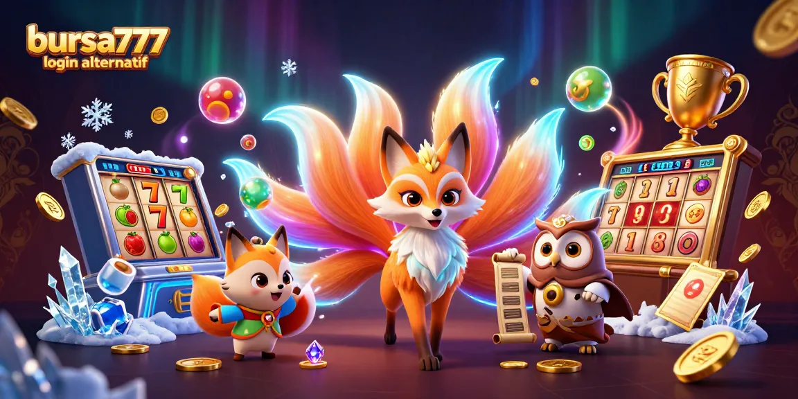 Experience exciting gameplay with bursa777 login alternatif, showcasing vibrant characters and thrilling slot elements.