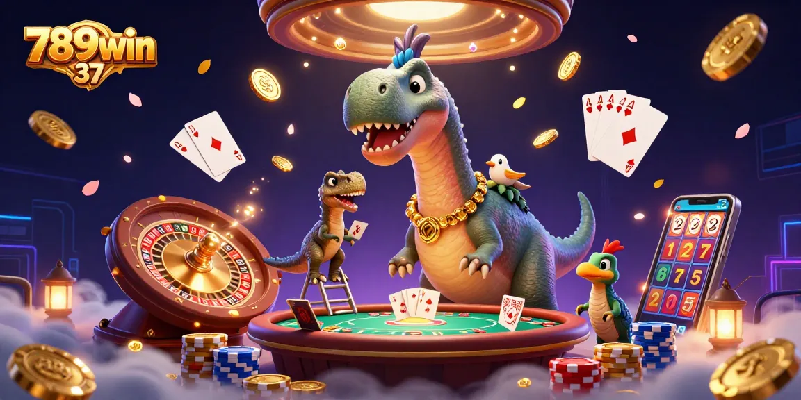 Experience thrilling casino action with 789win 37, featuring dynamic gaming elements and colorful characters.