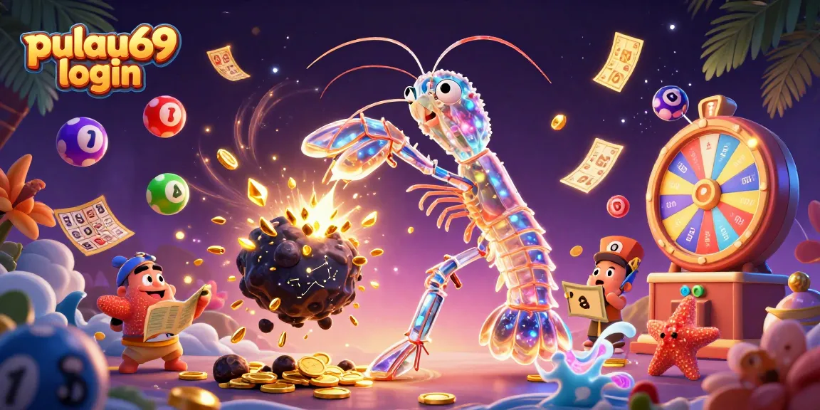 Engage with pulau69 login as the mantis shrimp battles asteroids for golden prizes.