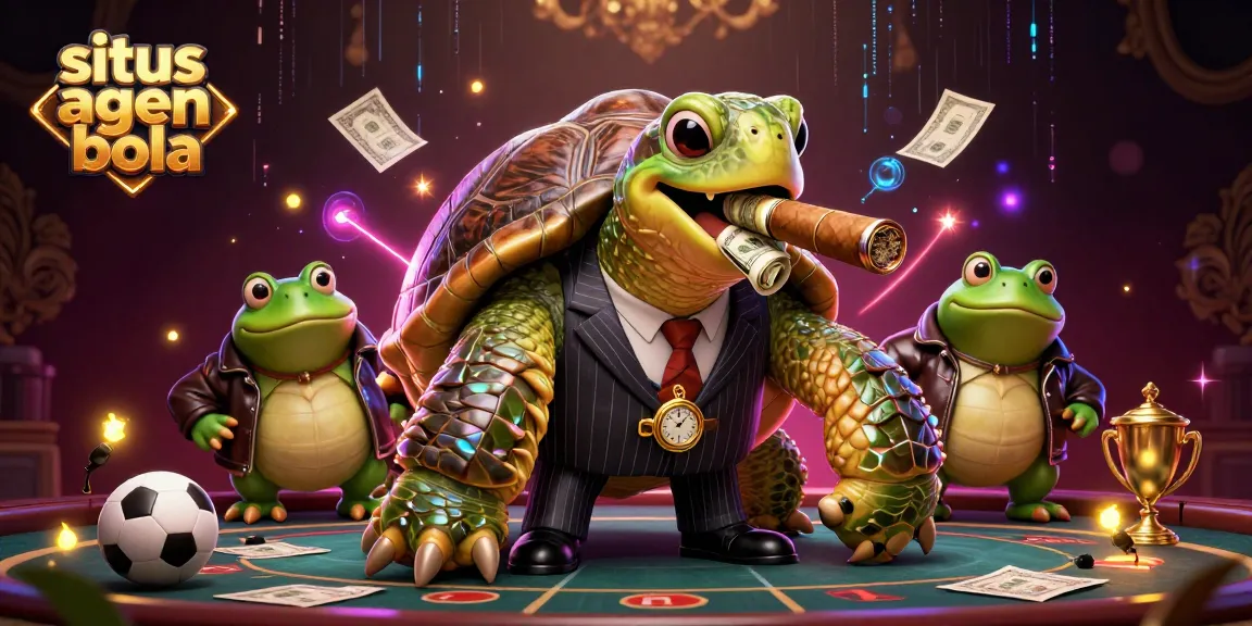 Place bets strategically at situs agen bola with dynamic sports-themed character art.